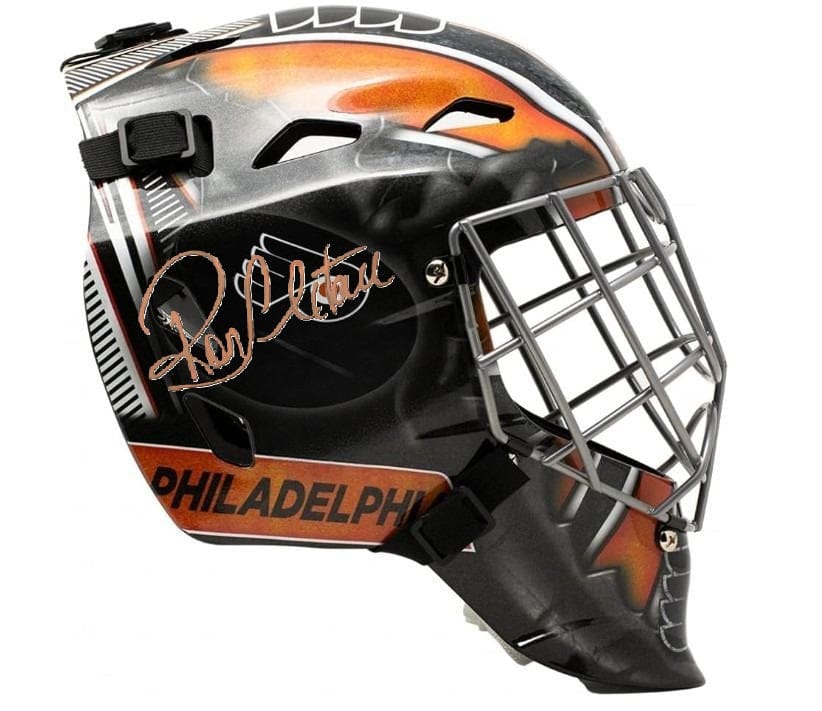 Dynasty Sports & Framing Autographed Mini-Helmets Ron Hextall Philadelphia Flyers Autographed NHL Hockey Goalie Mini-Mask