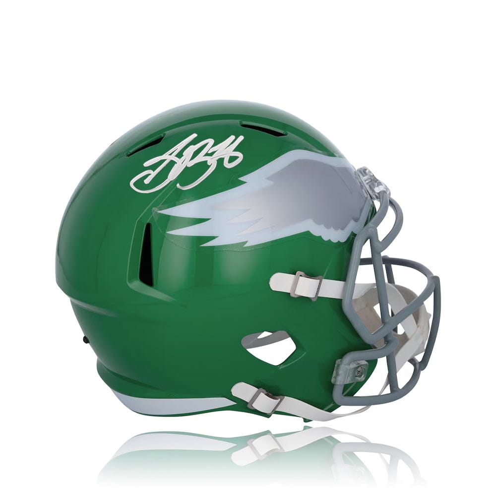 Dynasty Sports & Framing Autographed Mini-Helmets Saquon Barkley Philadelphia Eagles Autographed Kelly Green Alternate Mini-Helmet