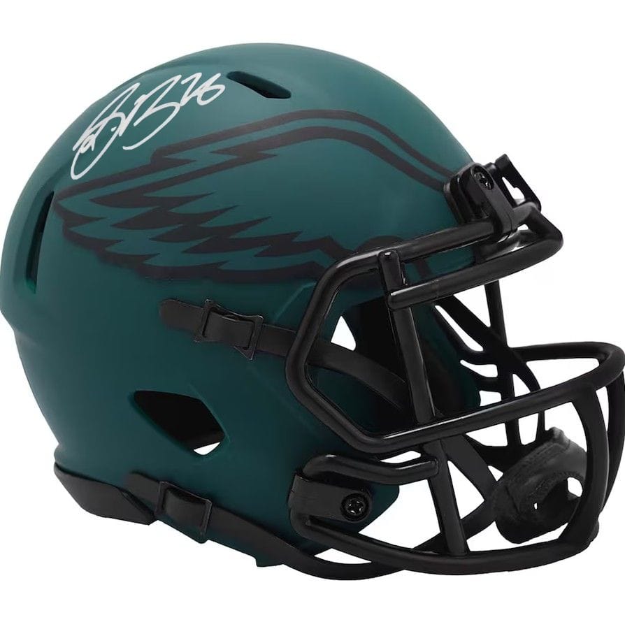 Dynasty Sports & Framing Autographed Mini-Helmets Saquon Barkley Philadelphia Eagles Autographed Rave Mini-Helmet