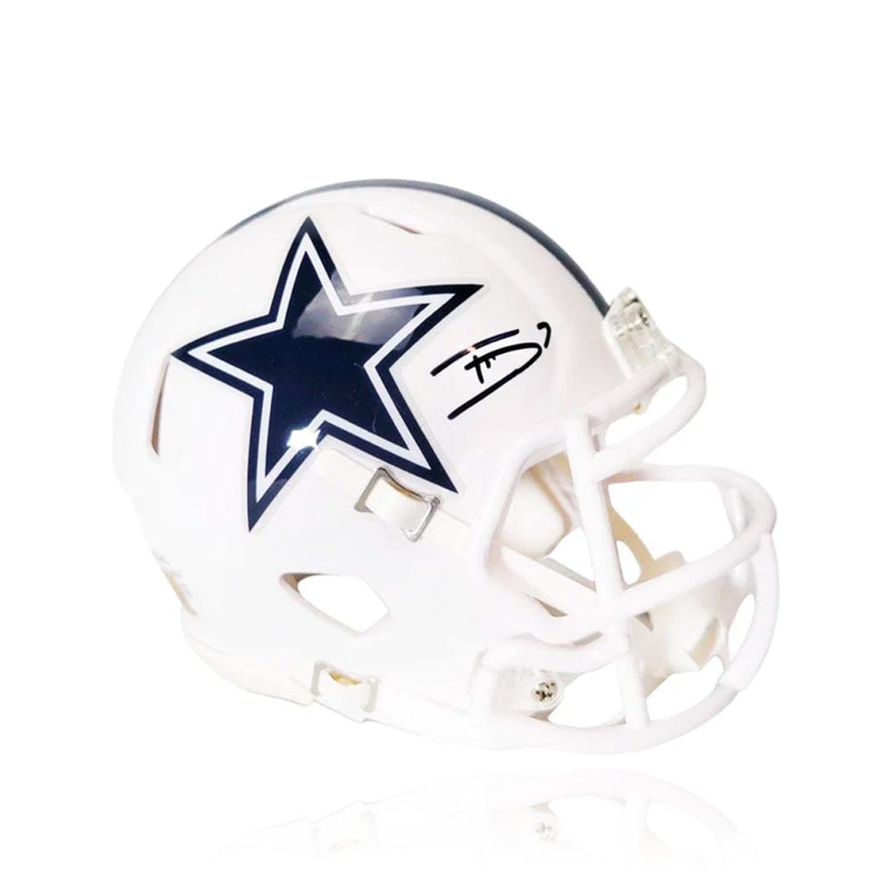 Dynasty Sports & Framing Autographed Mini-Helmets Trevon Diggs Dallas Cowboys Autographed Alternate White Speed Mini Helmet