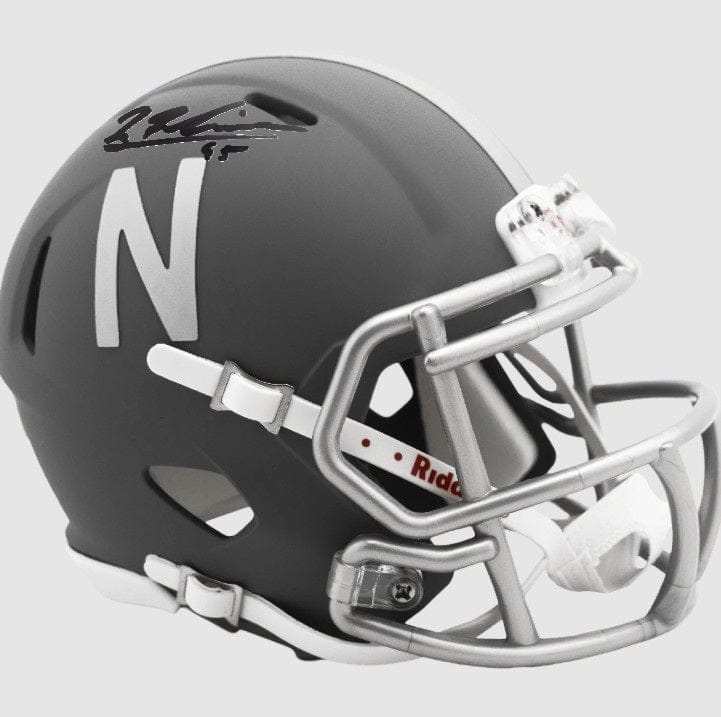 Dynasty Sports & Framing Autographed Mini-Helmets Ty Robinson Nebraska Cornhuskers Autographed NCAA College Football Slate Mini-Helmet