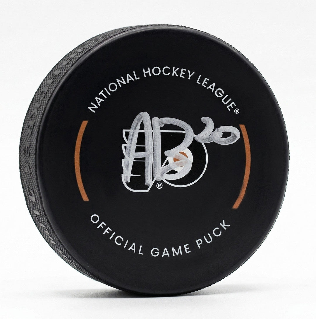 Dynasty Sports & Framing Autographed Pucks Alex Bump Philadelphia Flyers Autographed Game Model Hockey Puck