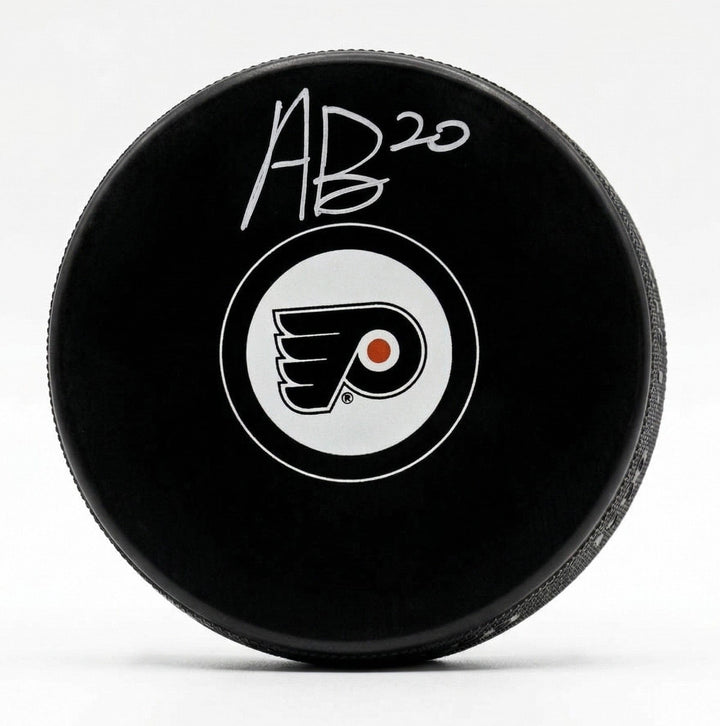 Dynasty Sports & Framing Autographed Pucks Alex Bump Philadelphia Flyers Autographed Logo Hockey Puck
