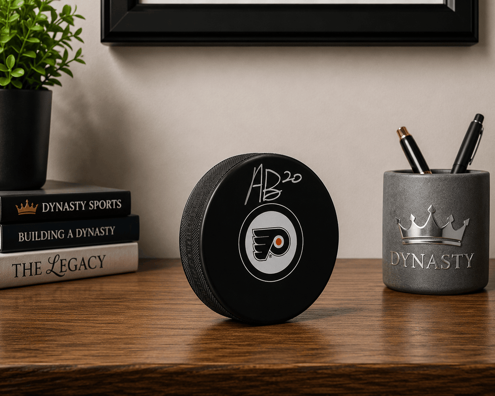 Dynasty Sports & Framing Autographed Pucks Alex Bump Philadelphia Flyers Autographed Logo Hockey Puck