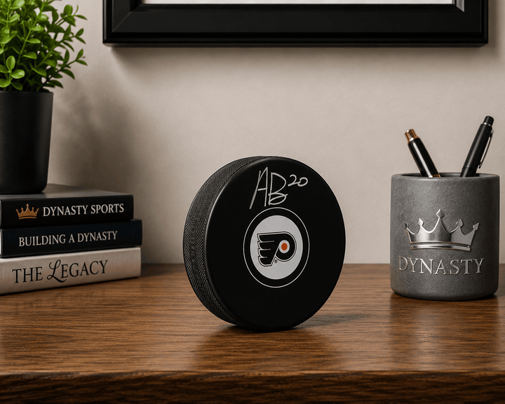 Dynasty Sports & Framing Autographed Pucks Alex Bump Philadelphia Flyers Autographed Logo Hockey Puck