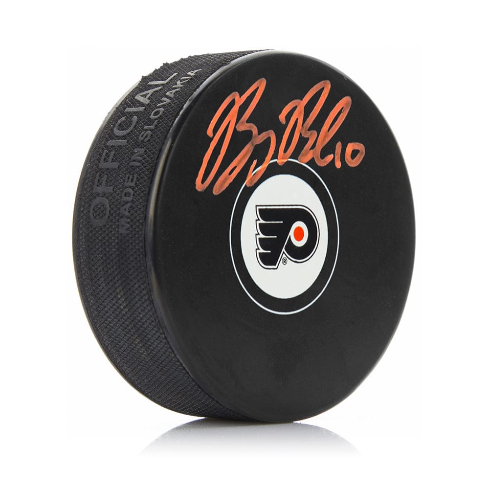 Dynasty Sports & Framing Autographed Pucks Bobby Brink Autographed Philadelphia Flyers Hockey Logo Puck with Orange Signature