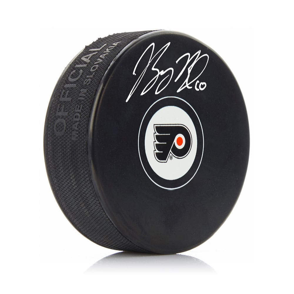 Dynasty Sports & Framing Autographed Pucks Bobby Brink Autographed Philadelphia Flyers Hockey Logo Puck with Silver Signature
