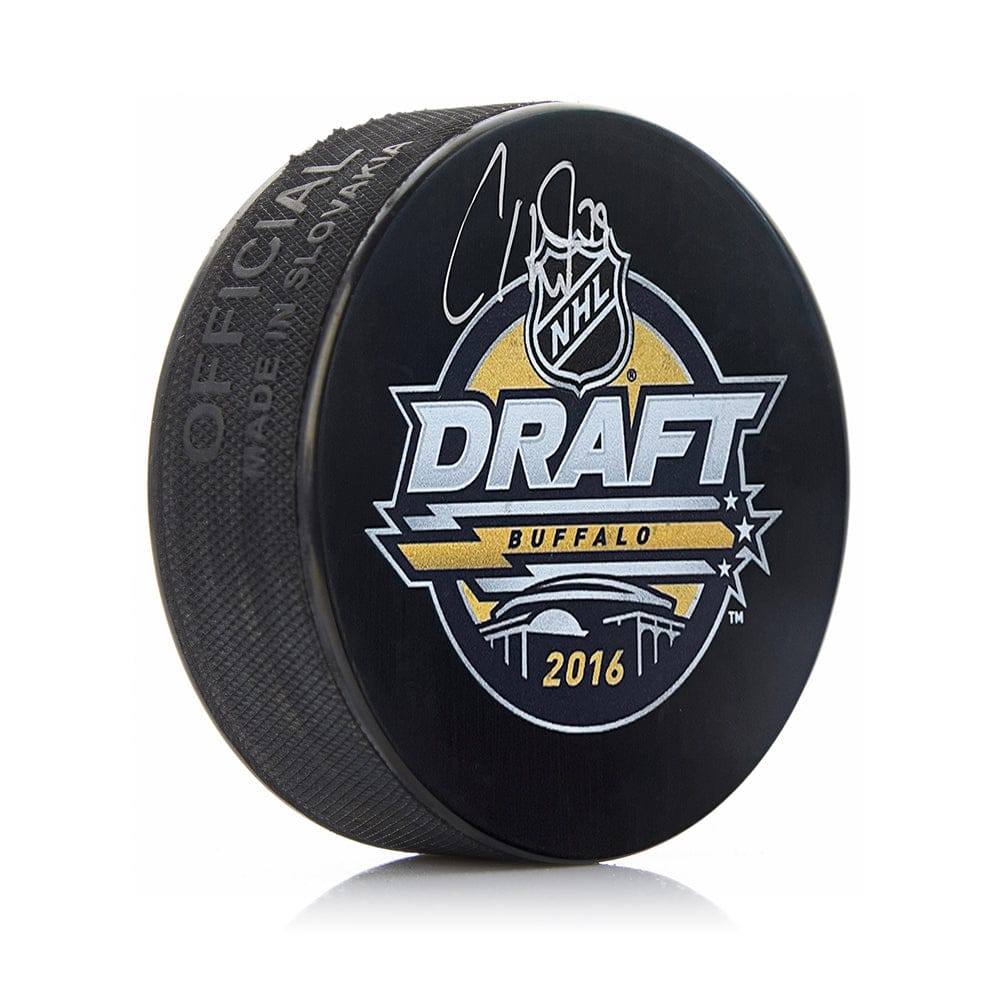 Dynasty Sports & Framing Autographed Pucks Carter Hart Philadelphia Flyers Autographed 2016 NHL Hockey Draft Logo Puck