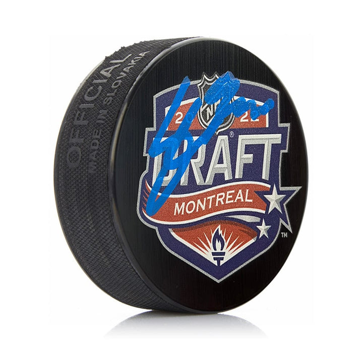 Dynasty Sports & Framing Autographed Pucks Cutter Gauthier Anaheim Ducks Autographed NHL Hockey 2022 Draft Puck