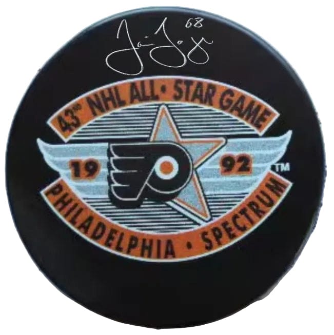 Dynasty Sports & Framing Autographed Pucks Jaromir Jagr Signed 1992 All-Star Game Spectrum Logo Puck