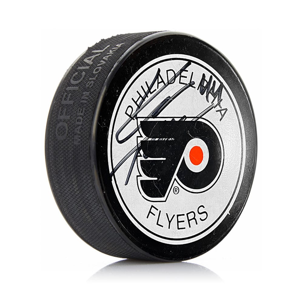 Dynasty Sports & Framing Autographed Pucks Kimmo Timonen Philadelphia Flyers Autographed White Hockey Logo Puck