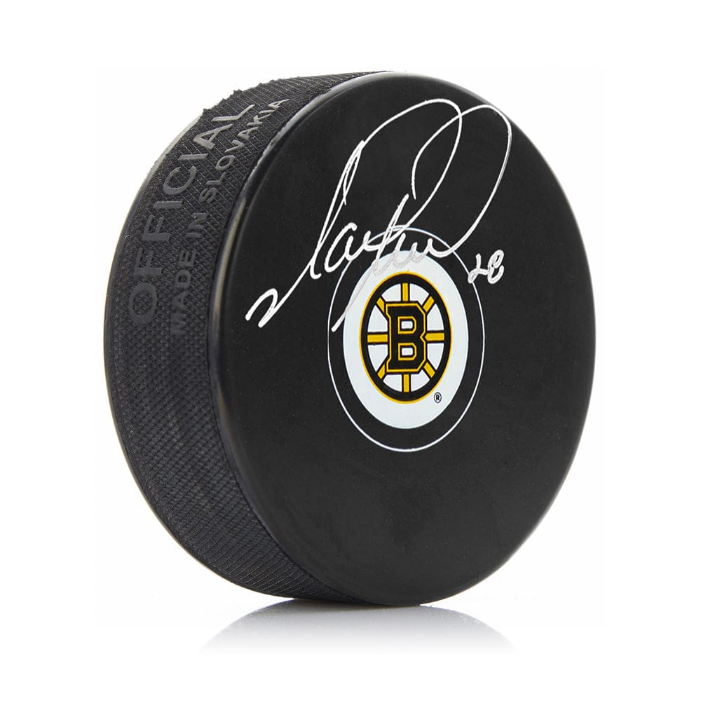 Dynasty Sports & Framing Autographed Pucks Mark Recchi Boston Bruins Autographed Hockey Logo Puck