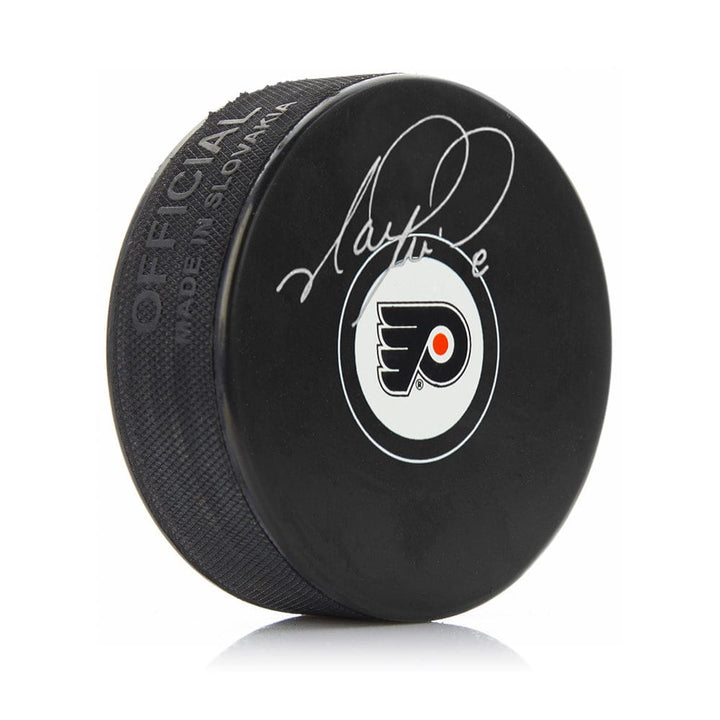 Dynasty Sports & Framing Autographed Pucks Mark Recchi Philadelphia Flyers Autographed Hockey Logo Puck