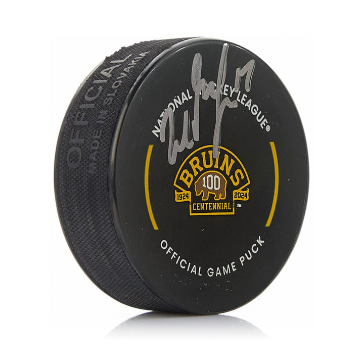 Dynasty Sports & Framing Autographed Pucks Milan Lucic Boston Bruins Autographed 100th Anniversary Hockey Game Puck