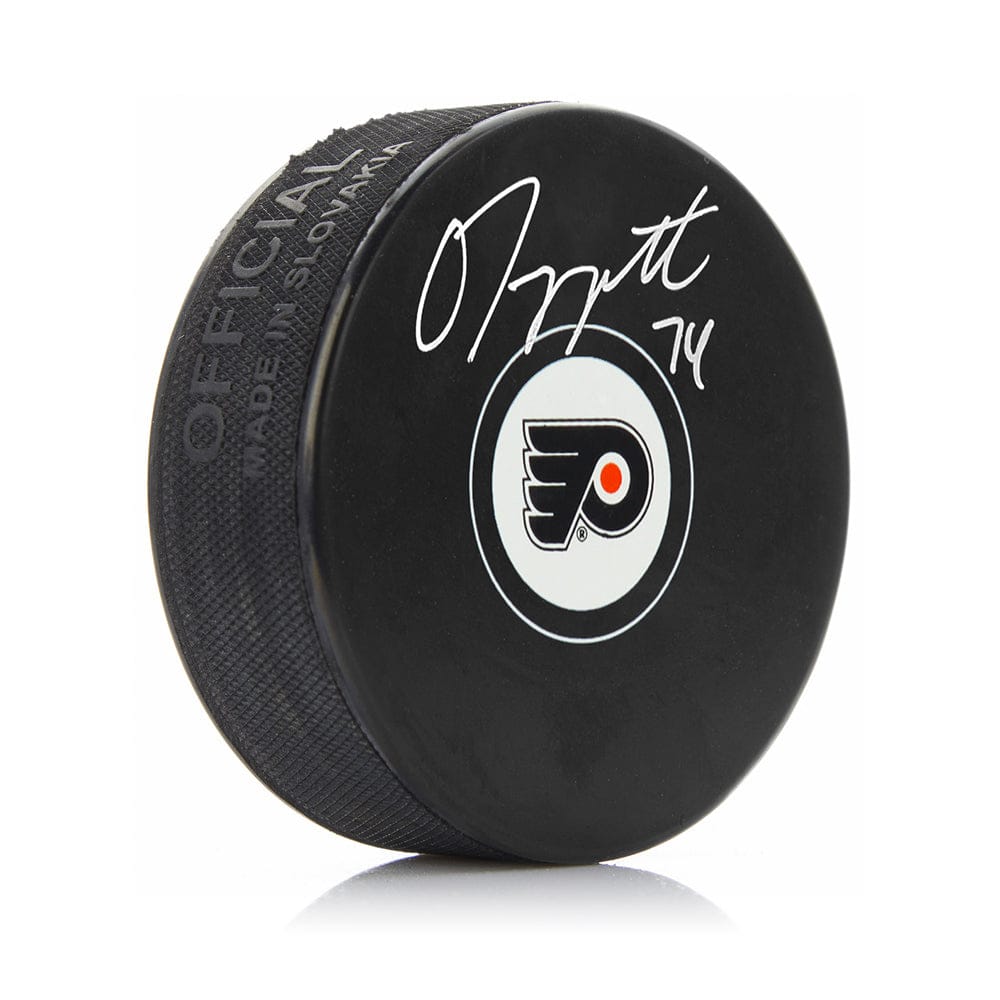 Dynasty Sports & Framing Autographed Pucks Owen Tippett Autographed Philadelphia Flyers Hockey Logo Puck