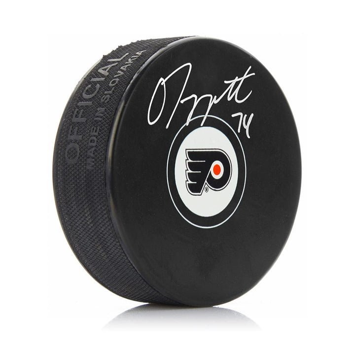 Dynasty Sports & Framing Autographed Pucks Owen Tippett Autographed Philadelphia Flyers Hockey Logo Puck