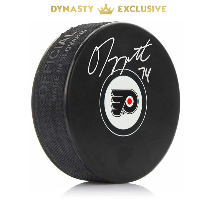 Dynasty Sports & Framing Autographed Pucks Owen Tippett Autographed Philadelphia Flyers Hockey Logo Puck