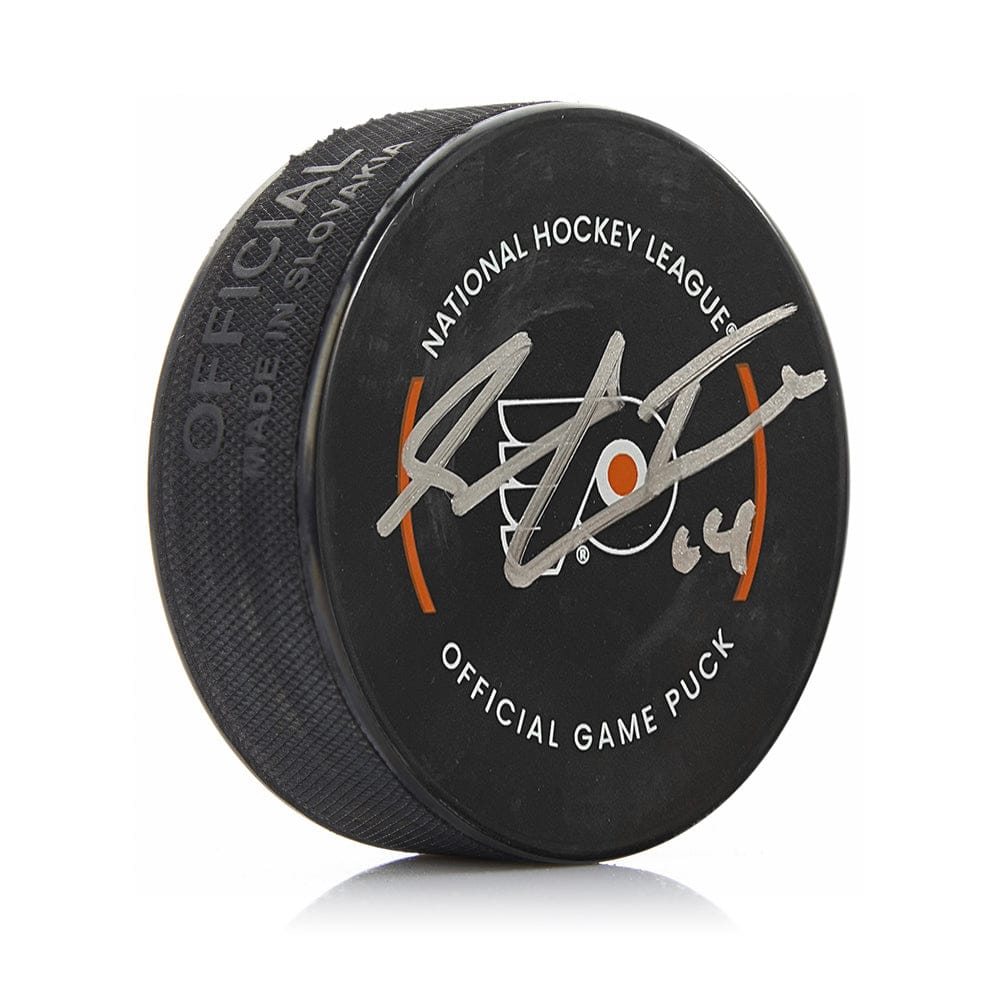 Dynasty Sports & Framing Autographed Pucks Sean Couturier Philadelphia Flyers Autographed Game Model Hockey Puck
