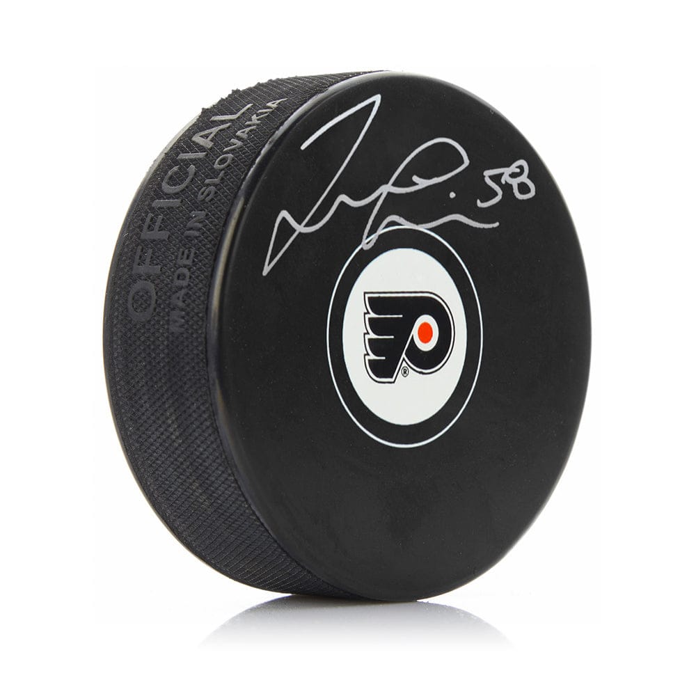 Dynasty Sports & Framing Autographed Pucks Taylor Leier Autographed Philadelphia Flyers Hockey Puck