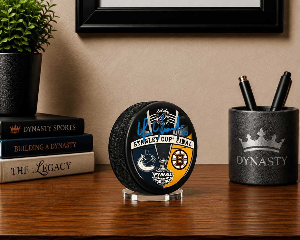 Dynasty Sports & Framing Autographed Pucks Tim Thomas Boston Bruins Autographed 2011 Stanley Cup Finals Puck