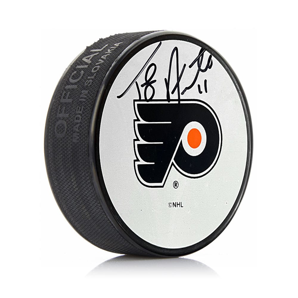 Dynasty Sports & Framing Autographed Pucks Tony Amonte Philadelphia Flyers Autographed White Hockey Logo Puck