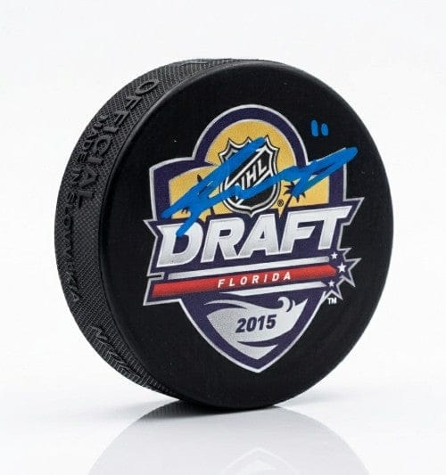 Dynasty Sports & Framing Autographed Pucks Travis Konecny Philadelphia Flyers Autographed 2015 Draft Logo Puck