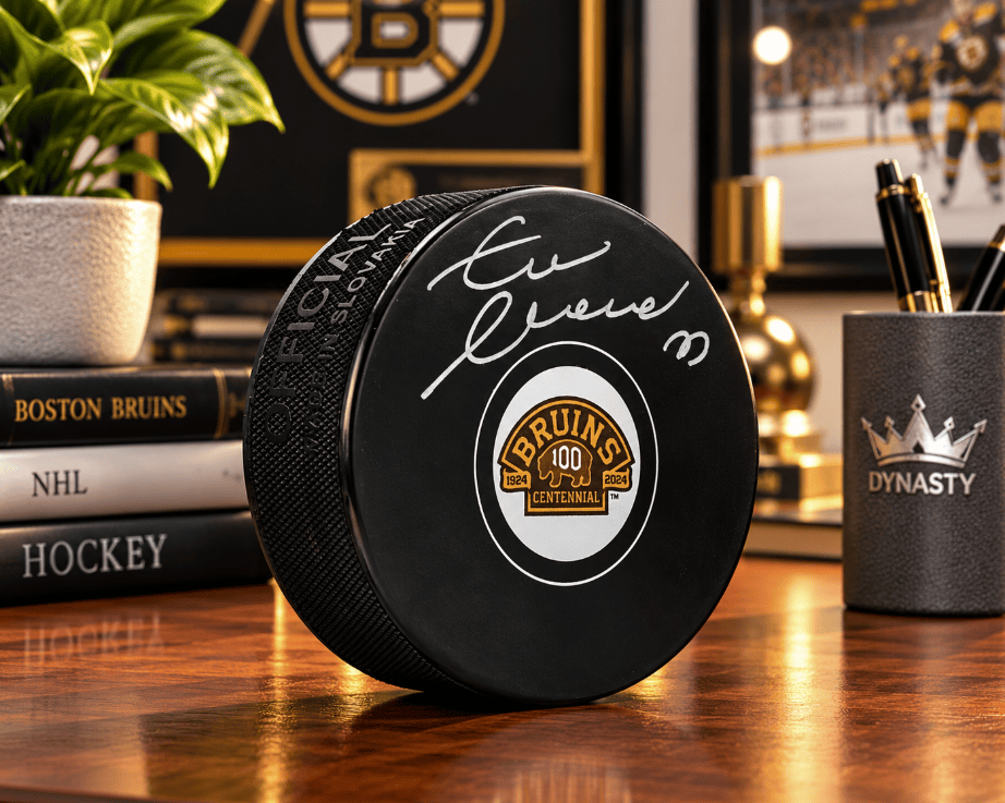 Dynasty Sports & Framing Autographed Pucks Zdeno Chara Boston Bruins Autographed 100th Anniversary Hockey Puck
