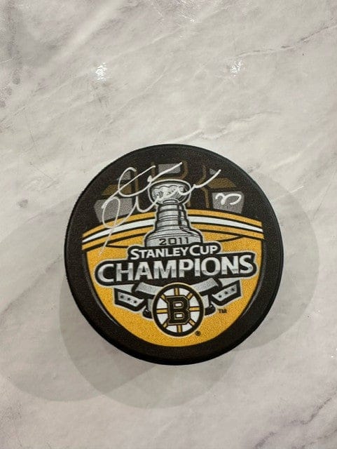 Dynasty Sports & Framing Autographed Pucks Zdeno Chara Boston Bruins Autographed 2011 Stanley Cup Champions Hockey Puck