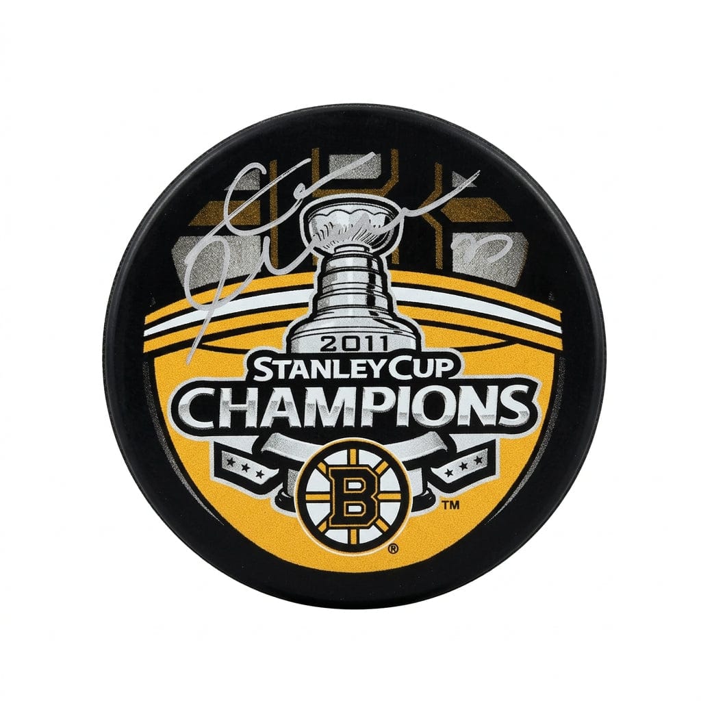Dynasty Sports & Framing Autographed Pucks Zdeno Chara Boston Bruins Autographed 2011 Stanley Cup Champions Hockey Puck
