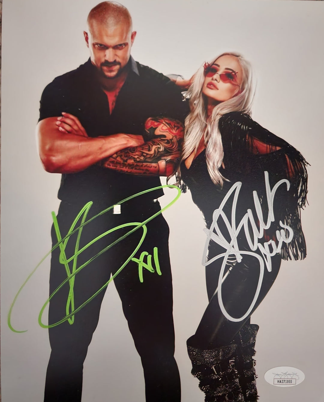 Dynasty Sports & Framing Autographed Wrestling Photos Karrion Kross & Scarlett Autographed 8" x 10" WWE Wrestling Photo