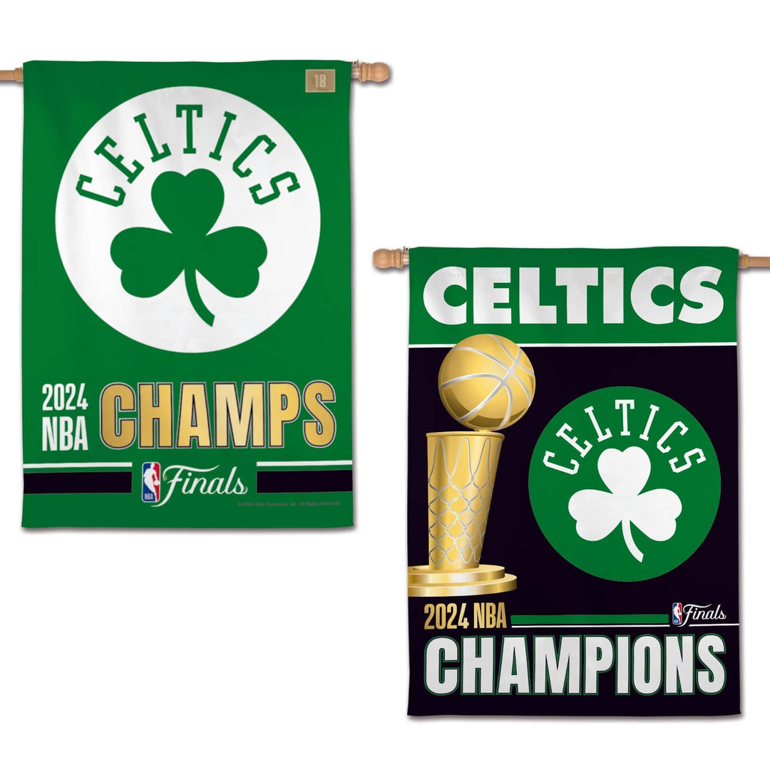 Dynasty Sports & Framing Automotive - Car Flags Boston Celtics 2024 NBA Champions 28" x 40" Flag