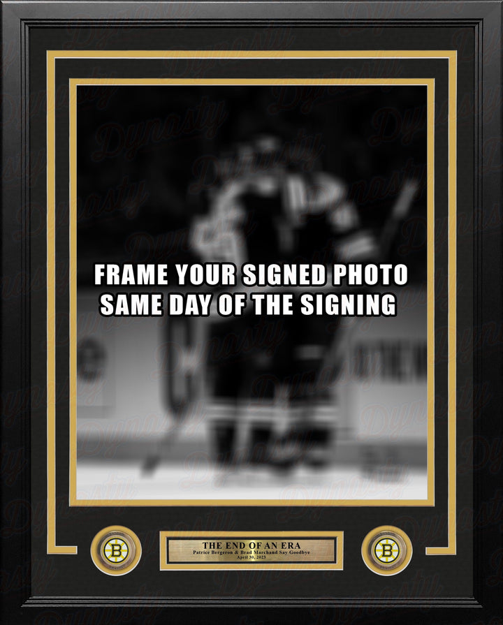 Dynasty Sports & Framing Custom Framing 11x14 Frame Kit Patrice Bergeron & Brad Marchand Boston Bruins Photo Frame Kit