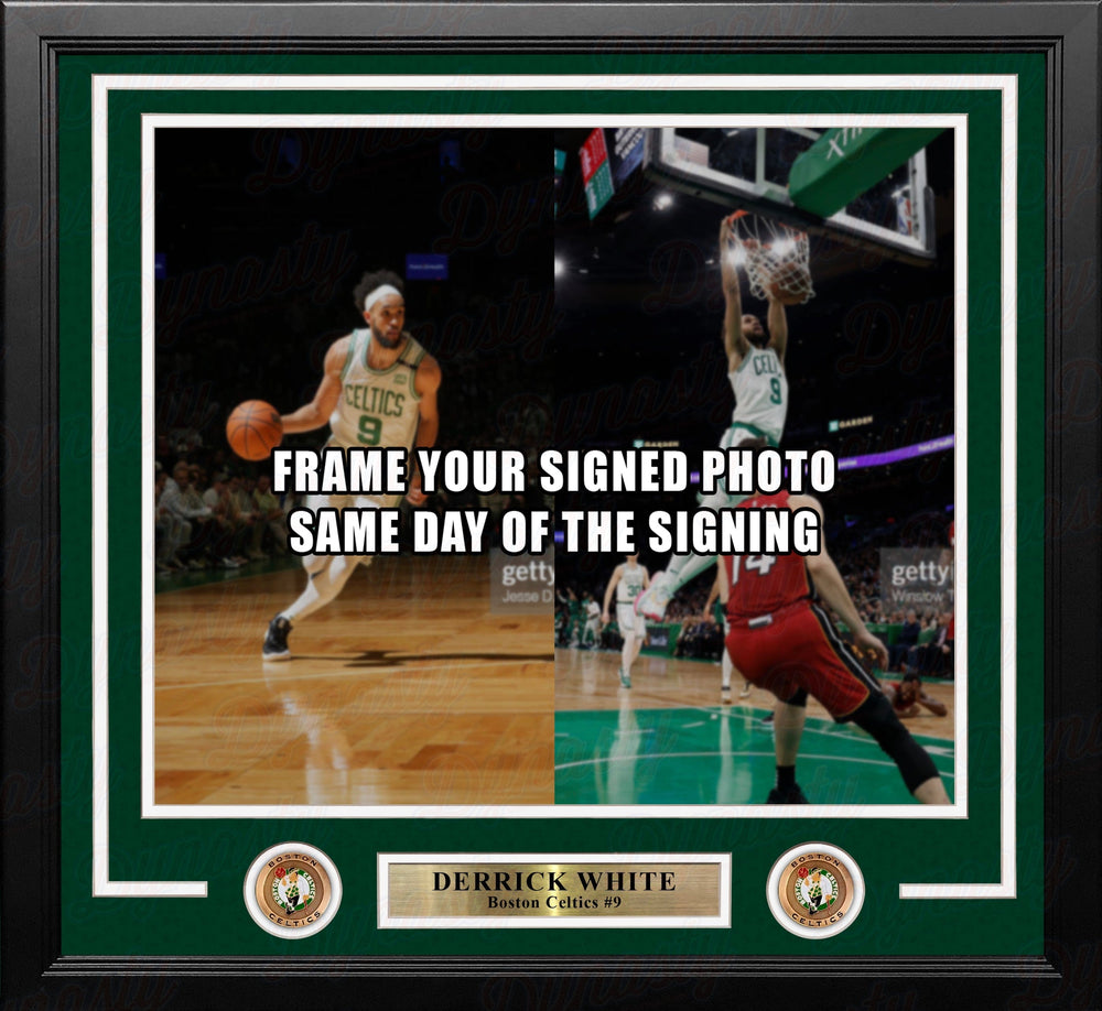 Dynasty Sports & Framing Custom Framing 11x14 Picture Frame Derrick White Boston Celtics Photo Frame Kit