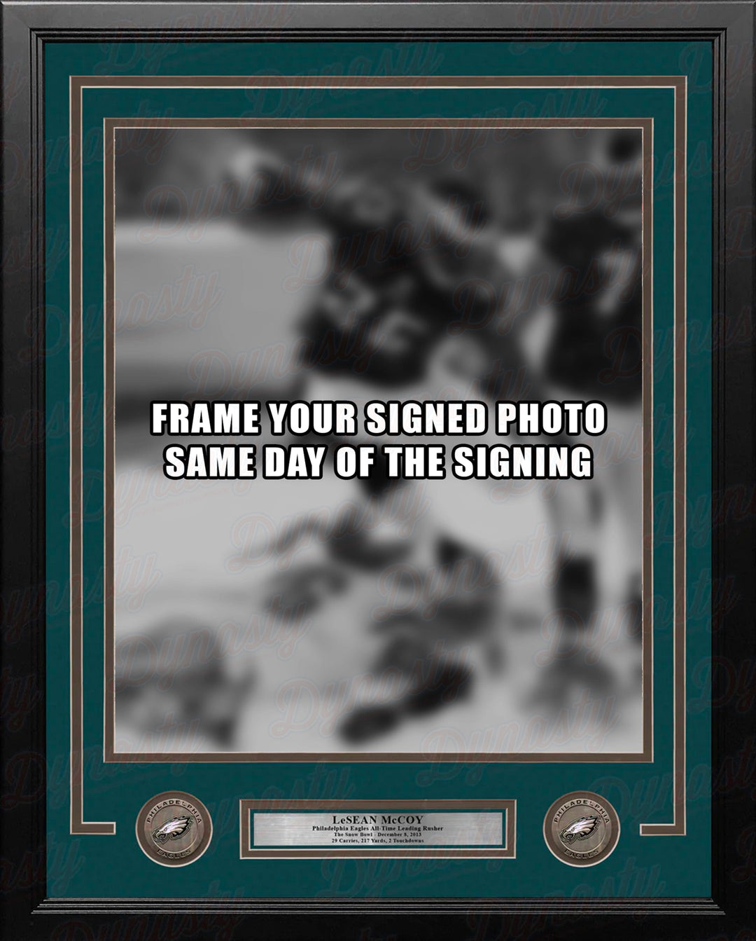 Dynasty Sports & Framing Custom Framing 11x14 Picture Frame LeSean McCoy Philadelphia Eagles Photo Frame Kit