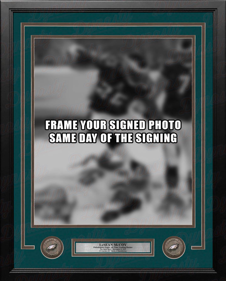 Dynasty Sports & Framing Custom Framing 11x14 Picture Frame LeSean McCoy Philadelphia Eagles Photo Frame Kit