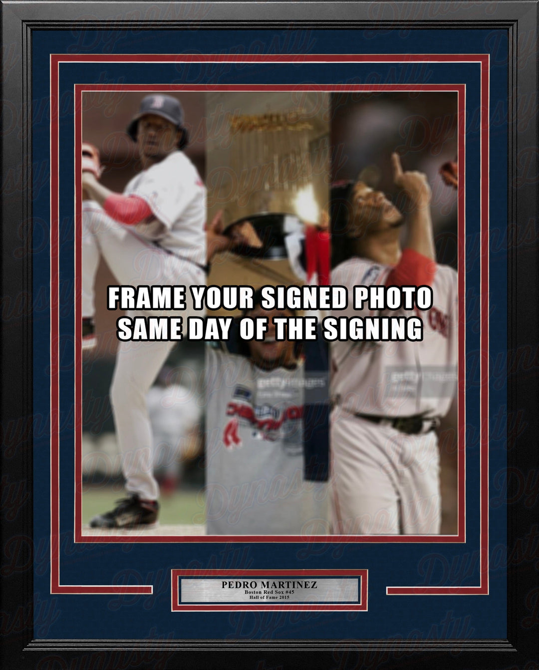 Dynasty Sports & Framing Custom Framing 11x14 Picture Frame Pedro Martinez Boston Red Sox Photo Frame Kit