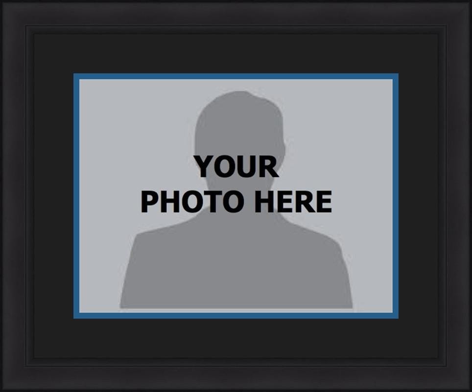 Dynasty Sports & Framing Custom Framing 8x10, Black Matting, Navy Trim / No / No NBA Basketball Photo Picture Frame Kit - Indiana Pacers (Black Matting, Navy Trim)