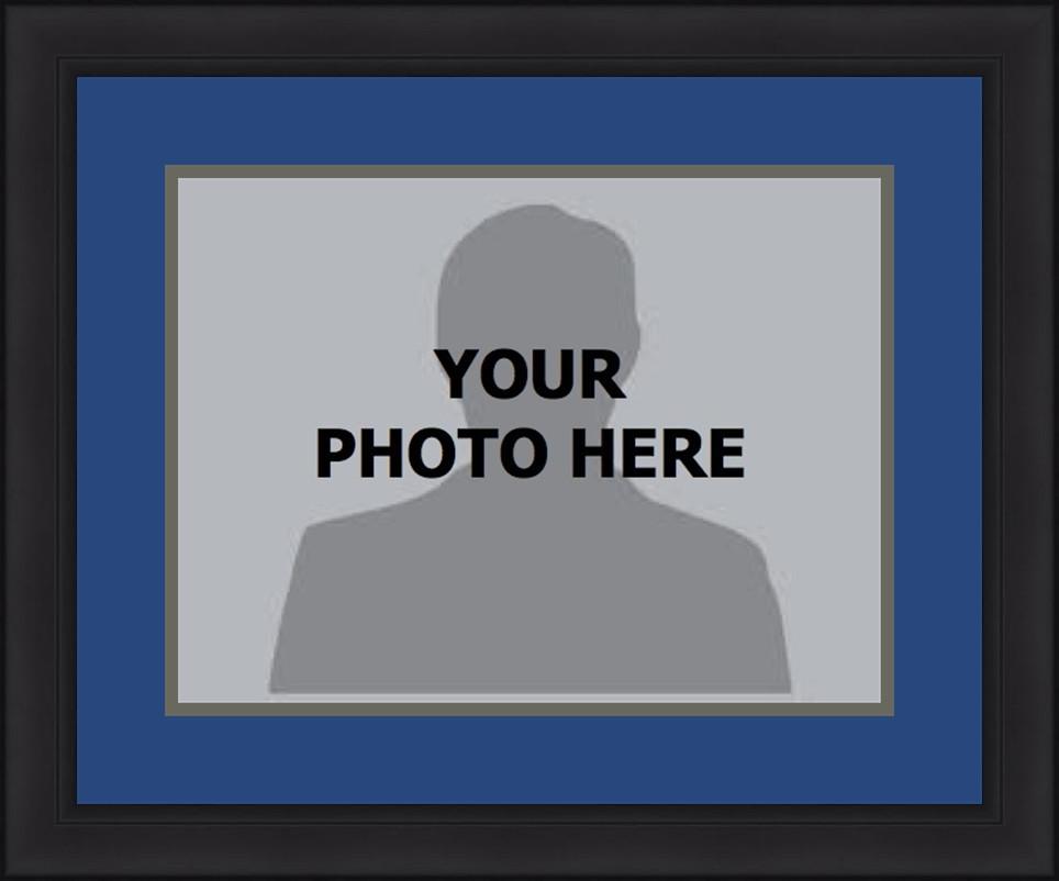 Dynasty Sports & Framing Custom Framing 8x10, Blue Matting, Gray Trim / No / No MLB Baseball Photo Picture Frame Kit - Kansas City Royals (Blue Matting, Gray Trim)
