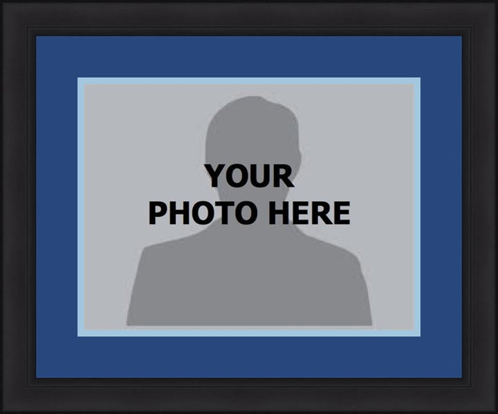Dynasty Sports & Framing Custom Framing 8x10, Blue Matting, Light Blue Trim / No / No MLB Baseball Photo Picture Frame Kit - Tampa Bay Rays (Blue Matting, Light Blue Trim)