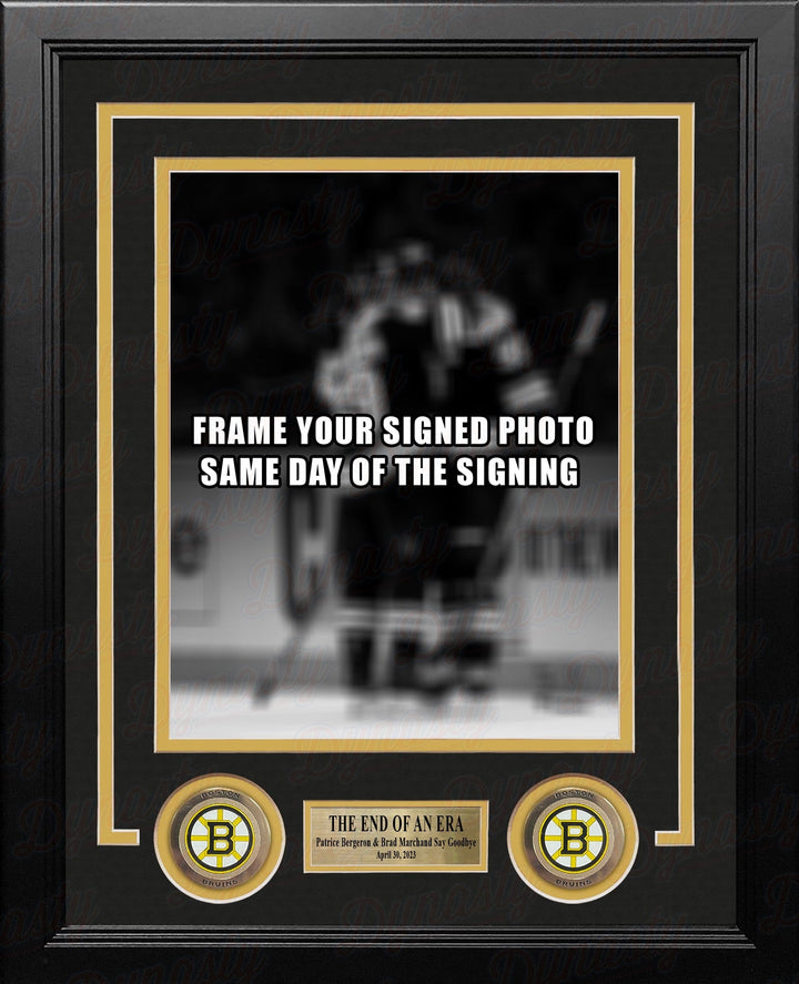 Dynasty Sports & Framing Custom Framing 8x10 Frame Kit Patrice Bergeron & Brad Marchand Boston Bruins Photo Frame Kit
