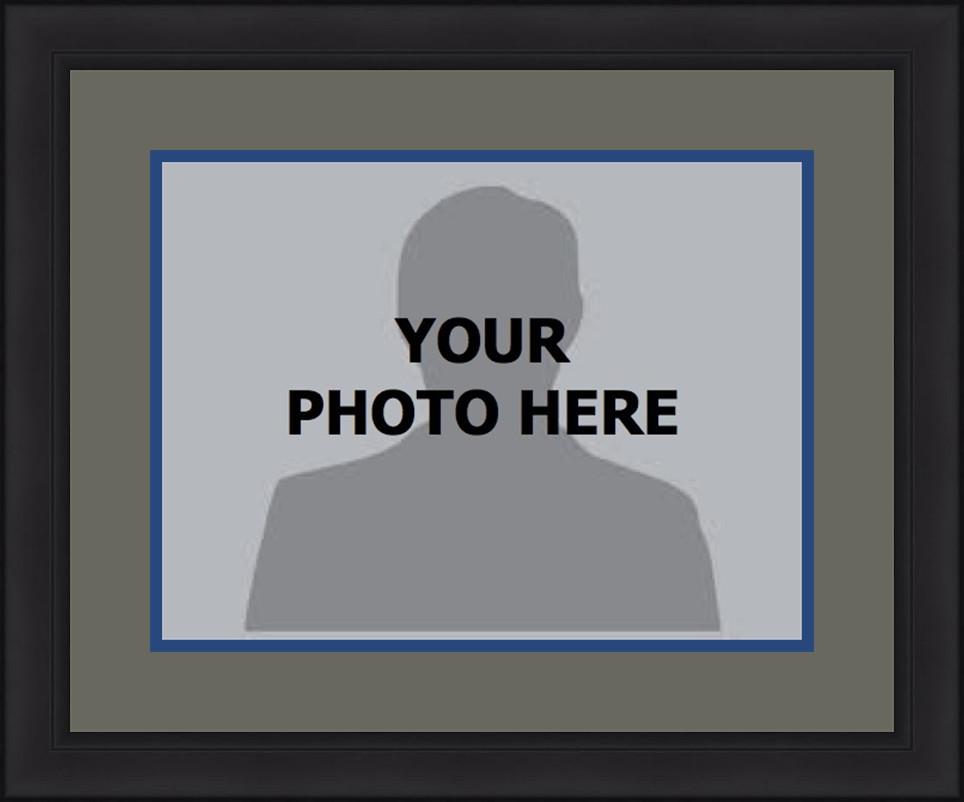 Dynasty Sports & Framing Custom Framing 8x10, Gray Matting, Blue Trim / No / No MLB Baseball Photo Picture Frame Kit - Toronto Blue Jays (Gray Matting, Blue Trim)