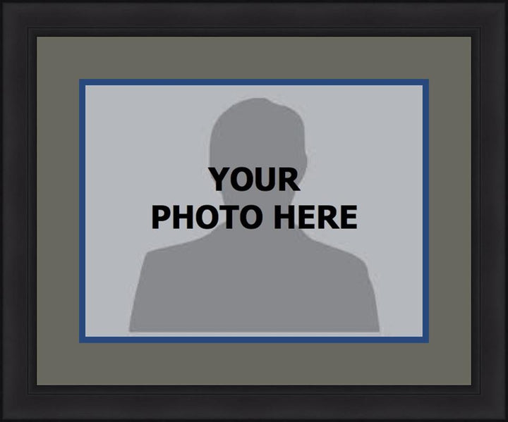 Dynasty Sports & Framing Custom Framing 8x10, Gray Matting, Blue Trim / No / No MLB Baseball Photo Picture Frame Kit - Toronto Blue Jays (Gray Matting, Blue Trim)