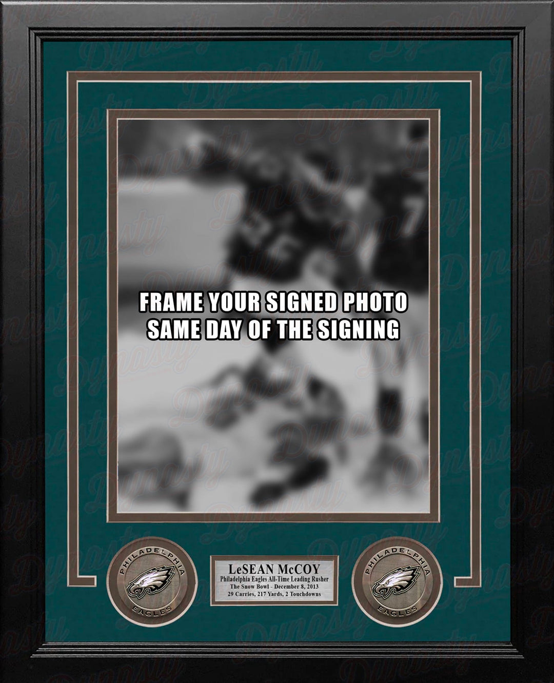 Dynasty Sports & Framing Custom Framing 8x10 Picture Frame LeSean McCoy Philadelphia Eagles Photo Frame Kit