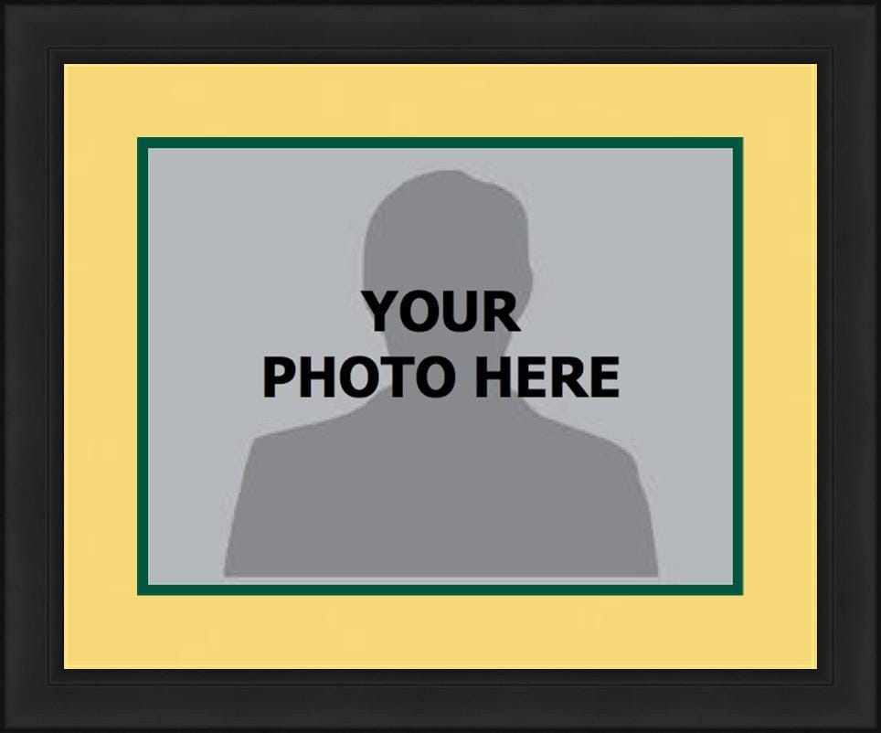 Dynasty Sports & Framing Custom Framing 8x10, Yellow Matting, Green Trim / No / No MLB Baseball Photo Picture Frame Kit - Oakland Athletics (Yellow Matting, Green Trim)