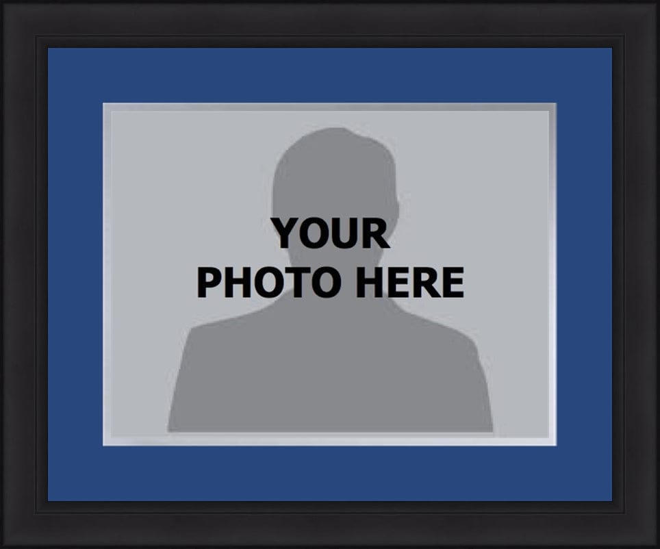 Dynasty Sports & Framing Custom Framing Blue Matting & Gray Trim / Landscape (Horizontal); Standard Glass / No Nameplate or Medallions Los Angeles Dodgers Custom MLB Baseball 16x20 Picture Frame Kit (Multiple Colors)