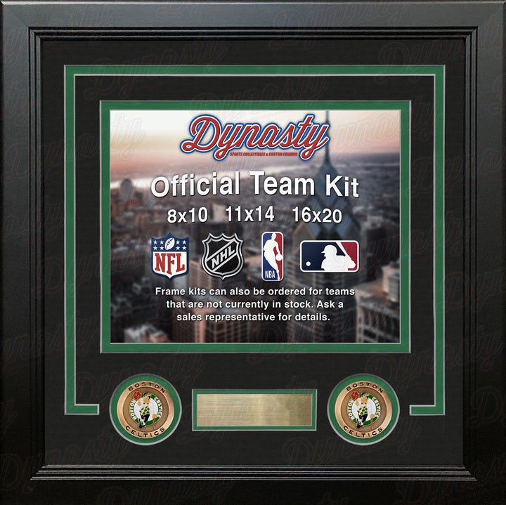 Dynasty Sports & Framing Custom Framing Boston Celtics Custom NBA Basketball 11x14 Picture Frame Kit (Multiple Colors)