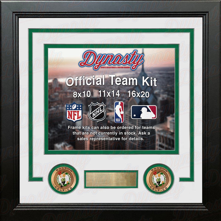 Dynasty Sports & Framing Custom Framing Boston Celtics Custom NBA Basketball 11x14 Picture Frame Kit (Multiple Colors)