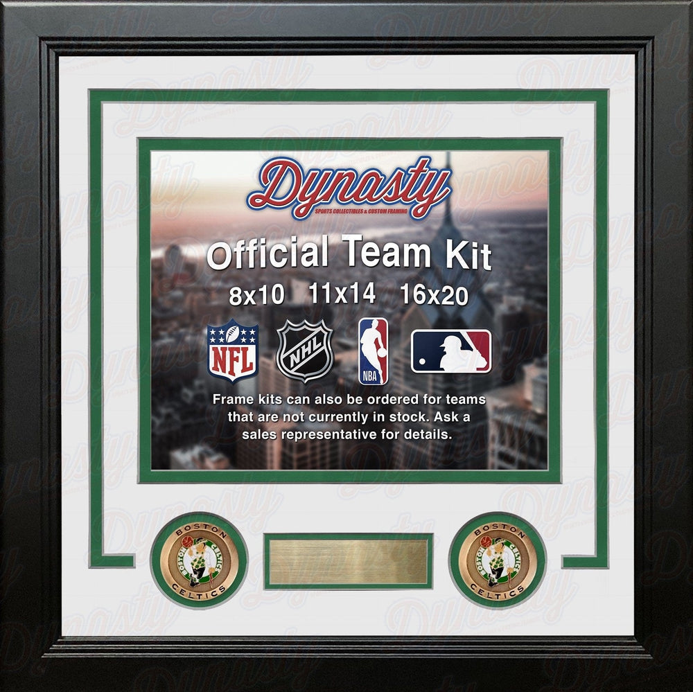 Dynasty Sports & Framing Custom Framing Boston Celtics Custom NBA Basketball 16x20 Picture Frame Kit (Multiple Colors)