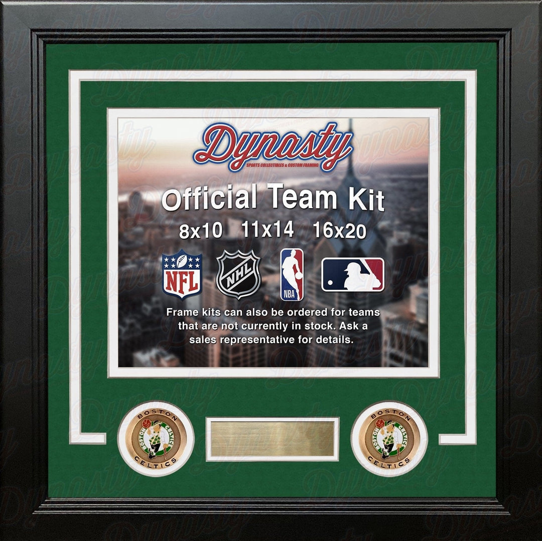 Dynasty Sports & Framing Custom Framing Boston Celtics Custom NBA Basketball 16x20 Picture Frame Kit (Multiple Colors)