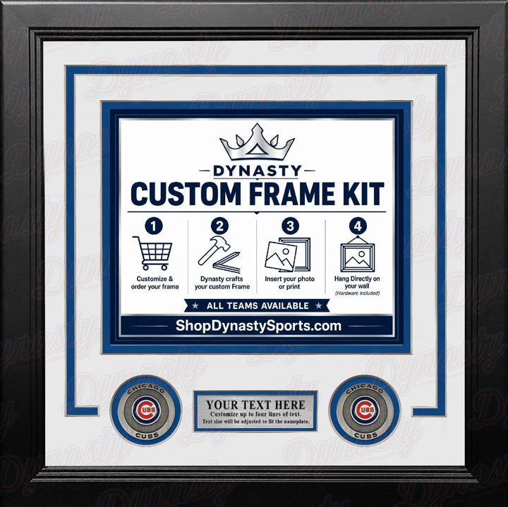Dynasty Sports & Framing Custom Framing Chicago Cubs Custom MLB Baseball 16x20 Picture Frame Kit (Multiple Colors)